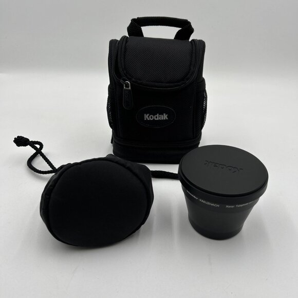 Kodak Schneider 1.4 x 55mm Xenar Telephoto Lens Black- W/ Case Made In Japan - Picture 1 of 9